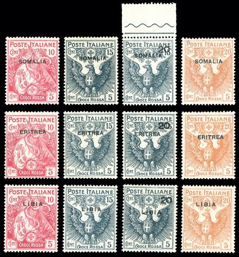 1916 - Croce Rossa, le emissioni ... 