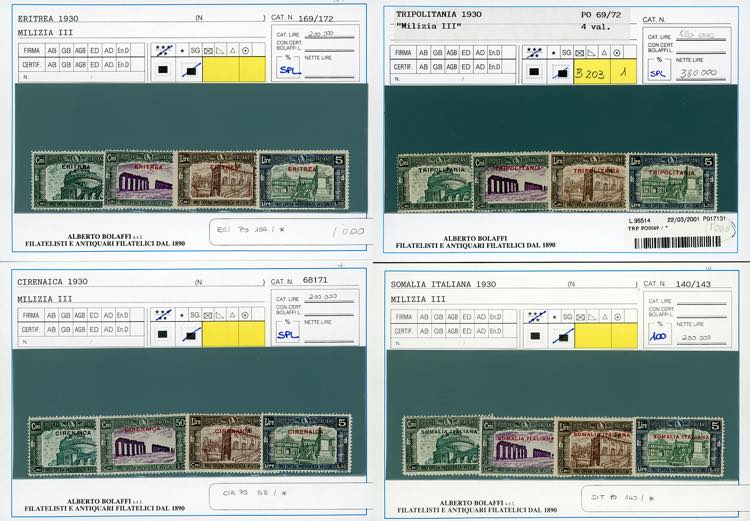 1930 - Milizia III, serie ... 