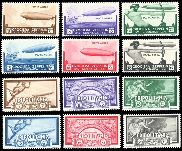 POSTA AEREA 1933 - Zeppelin, le ... 