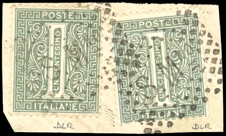 1866 - 1 cent. De La Rue, tiratura ... 