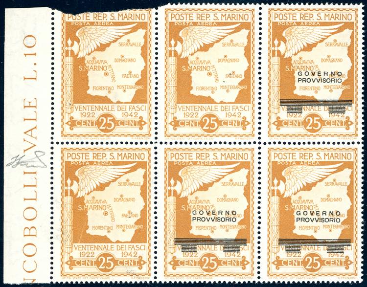 1943 - 25 cent. soprastampato ... 