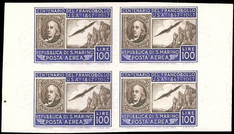 1947 - 100 lire francobollo Stati ... 