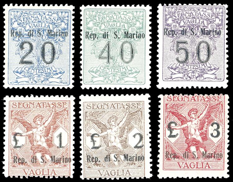 1924 - Serie completa (1/6), gomma ... 