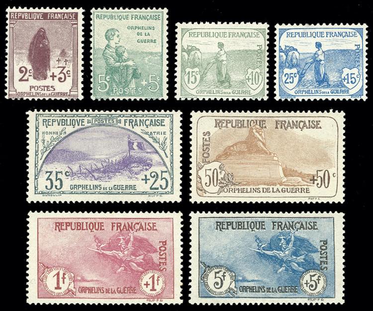 FRANCIA 1917/19 - Orfanelli, serie ... 