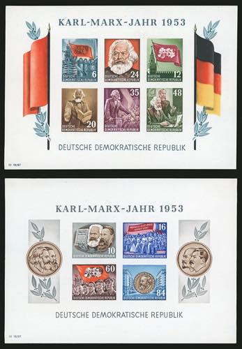 GERMANIA DDR FOGLIETTI 1953 - Carl ... 