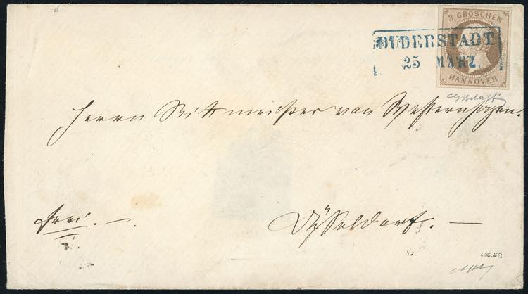 GERMANIA HANNOVER 1861 - 3 g. ... 