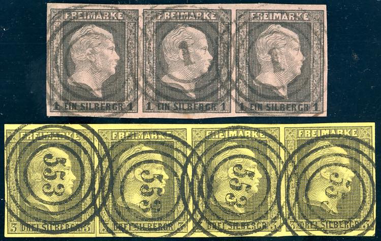 GERMANIA PRUSSIA 1850 - 1 s. nero ... 