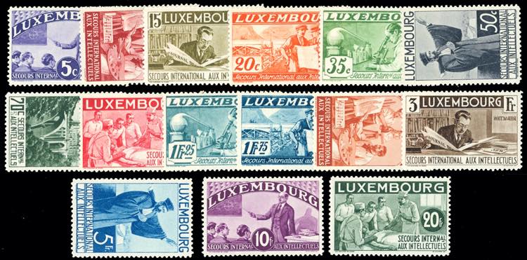 LUSSEMBURGO 1935 - Intellettuali, ... 