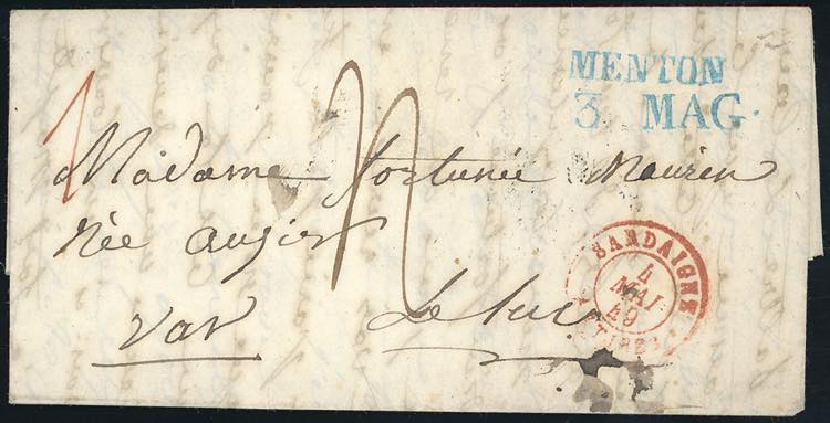 MONACO 1849 - Lettera ... 