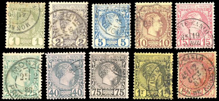 MONACO 1885 - Carlo III, serie ... 