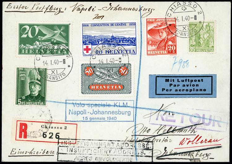 SVIZZERA POSTA AEREA 1940 - ... 