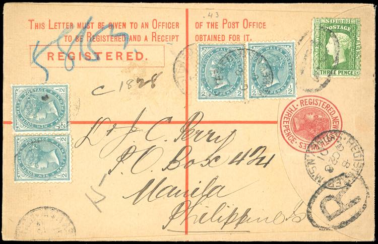 NEW SOUTH WALES 1901 - 3 p. busta ... 