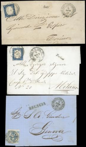 REGNO DITALIA AMBULANTI 1860/1863 ... 