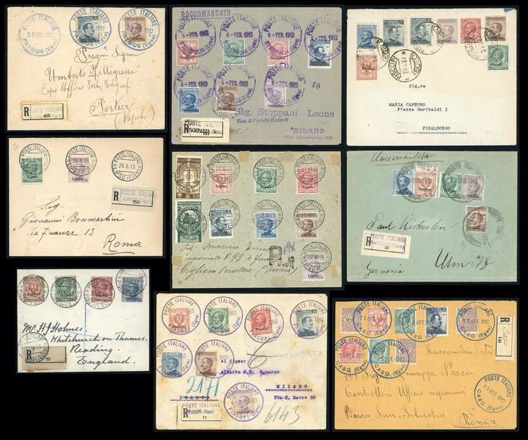 EGEO 1912/1920 - Nove buste con ... 