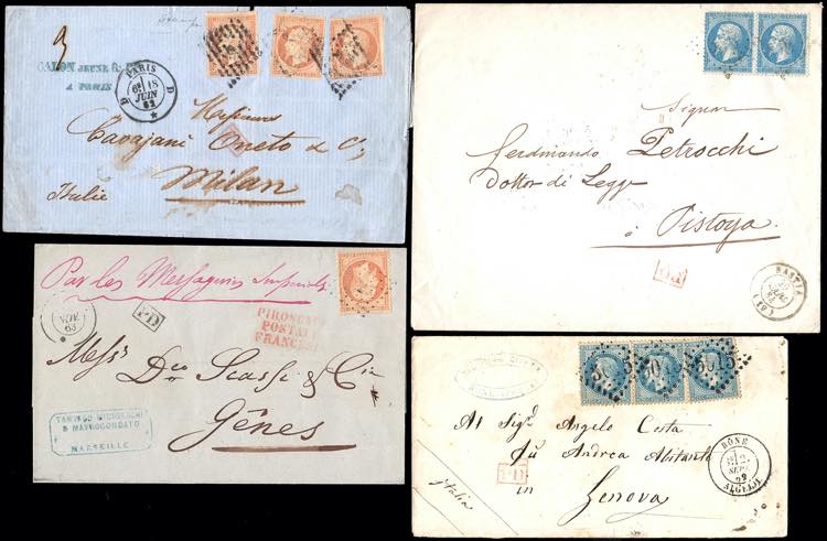 FRANCIA 1862/1863 - Quattro ... 