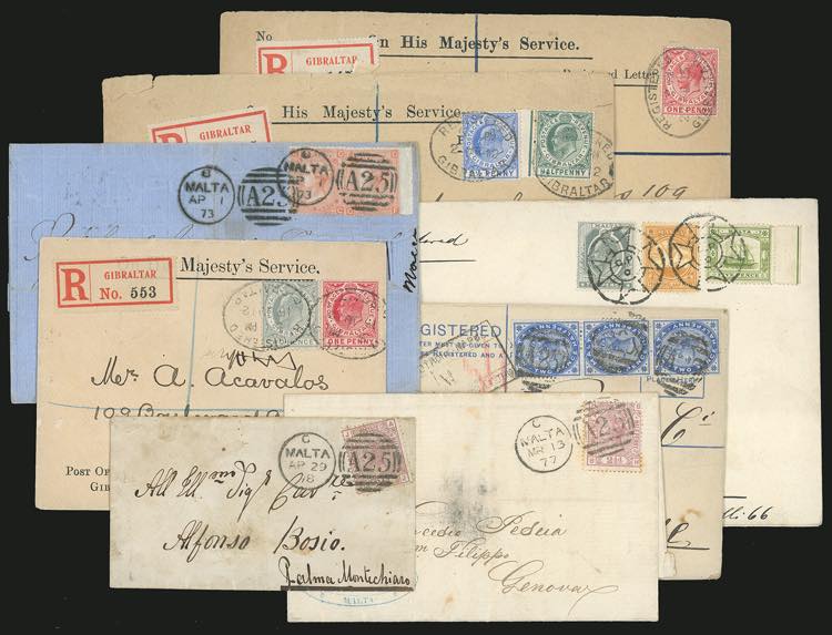 MALTA/GIBILTERRA 1907/1917 - Otto ... 