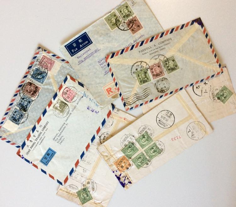 CHINA 1938/1955 - Sei lettere e un ... 