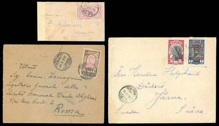 ETIOPIA 1916/1931 - Tre lettere ... 