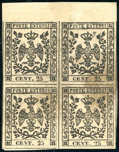 1852 - 25 cent. camoscio (4), ... 