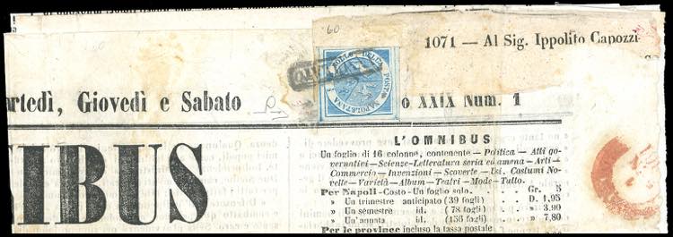 1861 - 1/2 tornese azzurro ... 