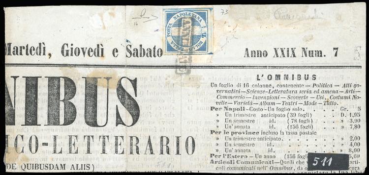 1861 - 1/2 tornese azzurro ... 