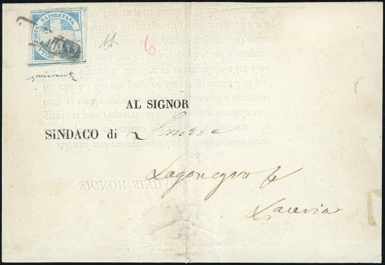 1860 - 1/2 tornese azzurro chiaro ... 