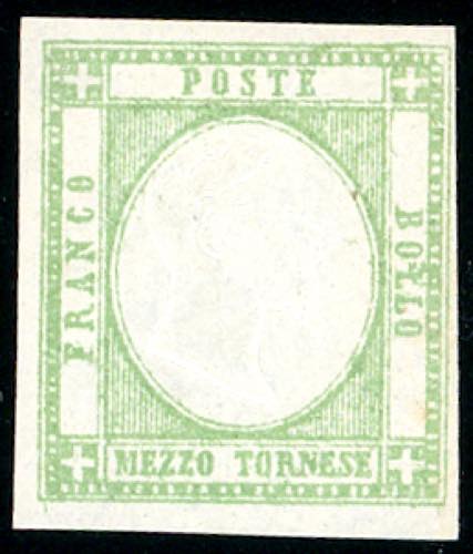 1861 - 1/2 tornese verde smeraldo ... 