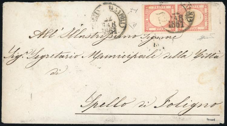 1861 - 5 grana rosso carminio ... 