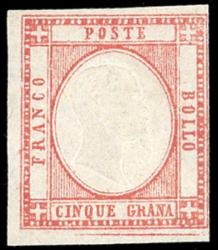 1861 - 5 grana rosso vermiglio, ... 