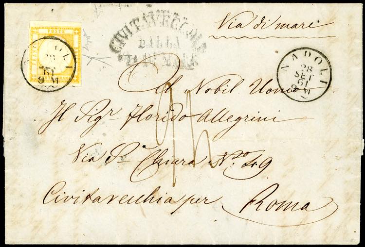 1861 - 20 grana giallo (23), molto ... 