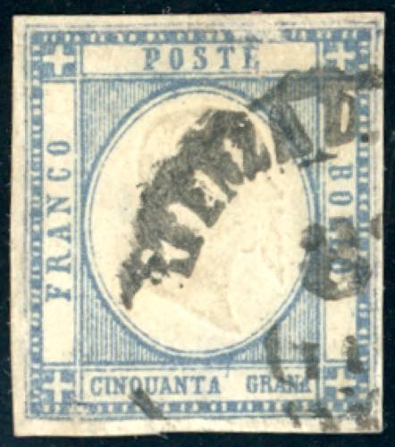 1861 - 50 grana ardesia oltremare ... 