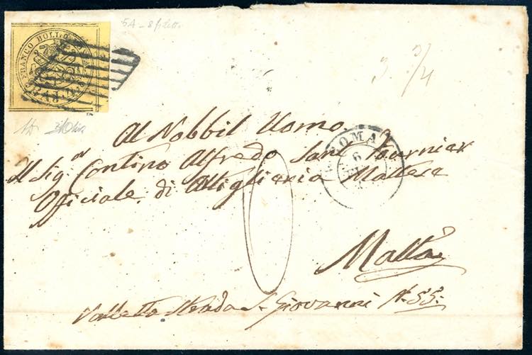 PONTIFICIO-MALTA 1867 - 4 baj ... 