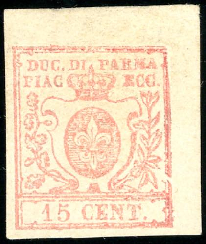 1859 - 15 cent. vermiglio (9), ... 