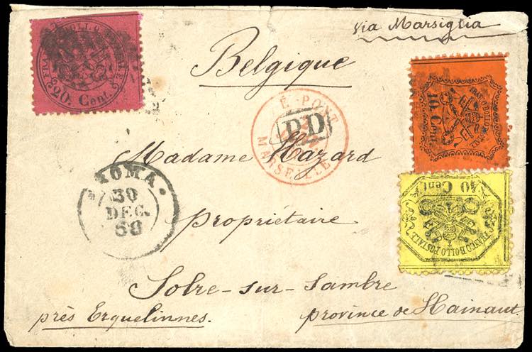 STATO PONTIFICIO-BELGIO 1868 - 10 ... 