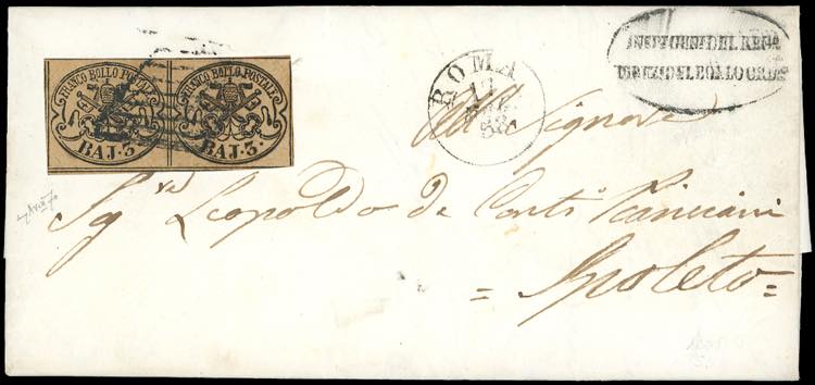1858 - 3 baj bruno (4Aa), coppia, ... 