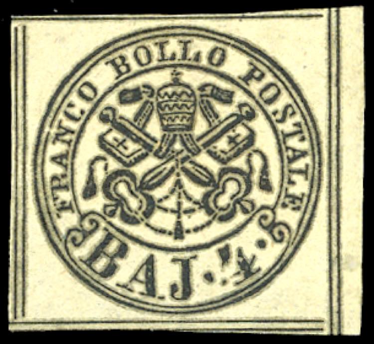 1858 - 4 baj giallo chiaro (5Ab), ... 