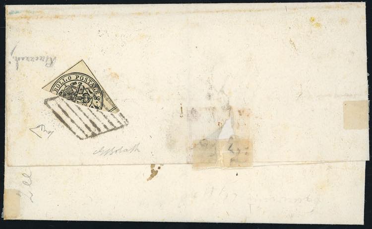 1858 - 4 baj giallo chiaro (5Ab), ... 