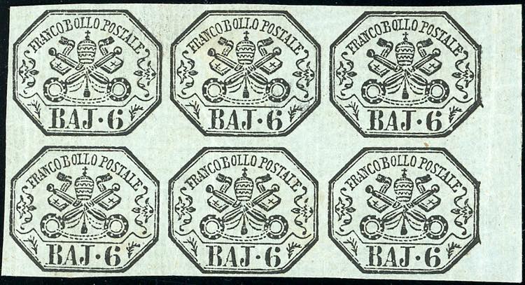 1852 - 6 baj grigio verdastro (7), ... 
