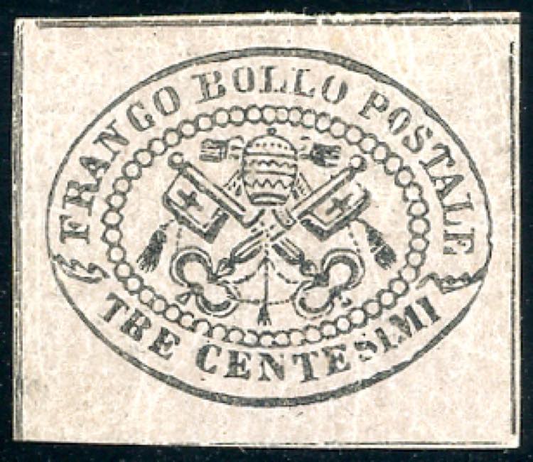 1867 - 3 cent. grigio rosa (14), ... 