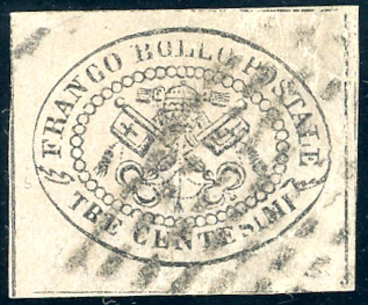 1867 - 3 cent. grigio rosa, non ... 