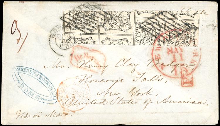 STATO PONTIFICIO-STATI UNITI 1858 ... 