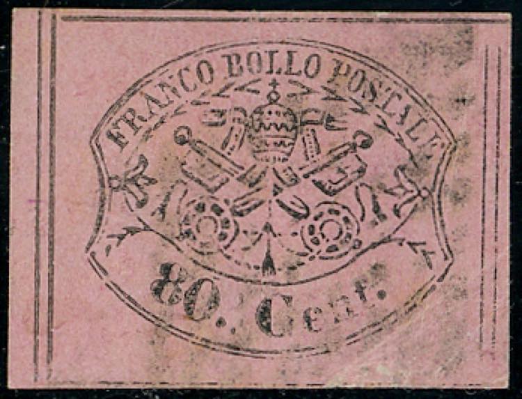 1867 - 80 cent. rosa lillaceo ... 