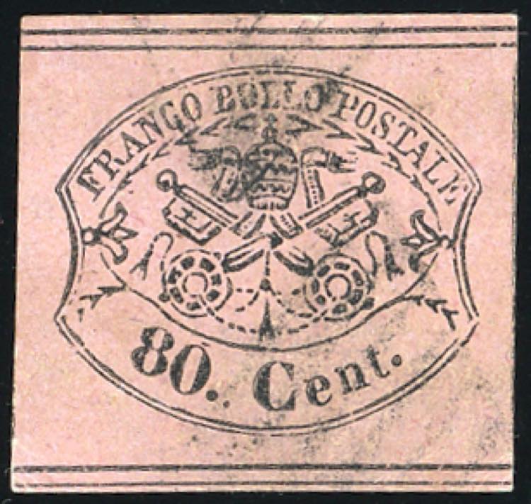1867 - 80 cent. rosa lillaceo ... 