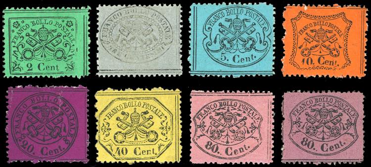 1868 - Terza emissione, serietta ... 