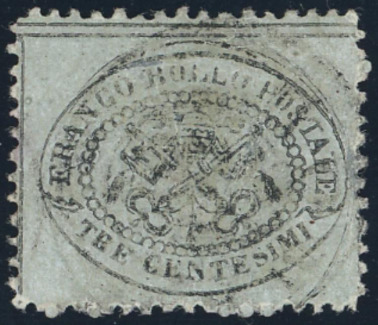 1868 - 3 cent. grigio (24), usato, ... 