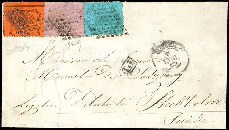 STATO PONTIFICIO-SVEZIA 1869 - 5 ... 