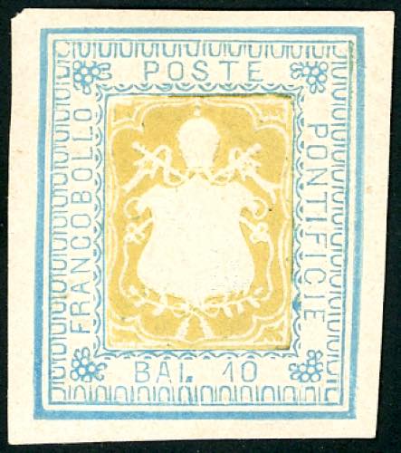 SAGGI - 1864 - 10 baj azzurro e ... 