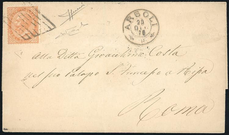 1870 - 10 cent. De La Rue, ... 