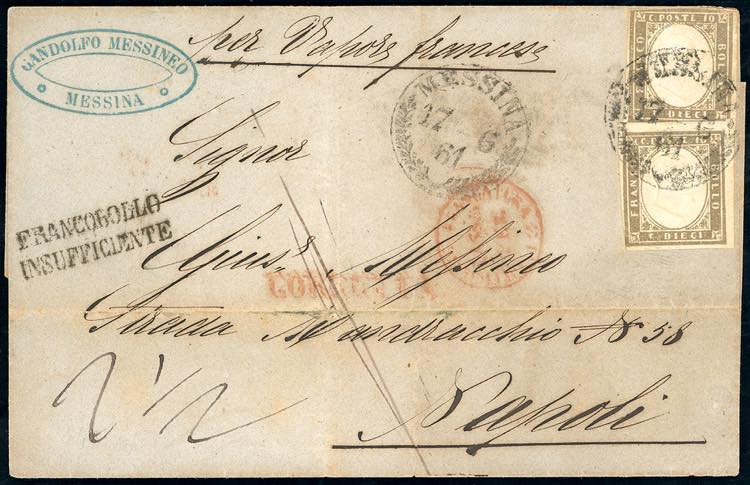 1861 - 10 cent. bruno grigio ... 