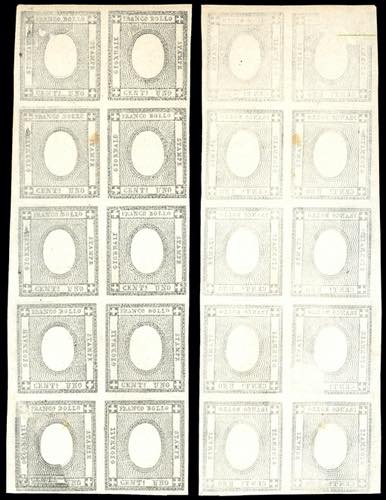 1861 - 1 cent. grigio nero (19), ... 